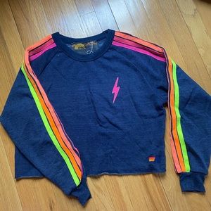 Aviator Nation Cropped Sweatshirt Size M